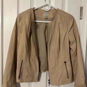 Halogen Leather Jacket-m petite.